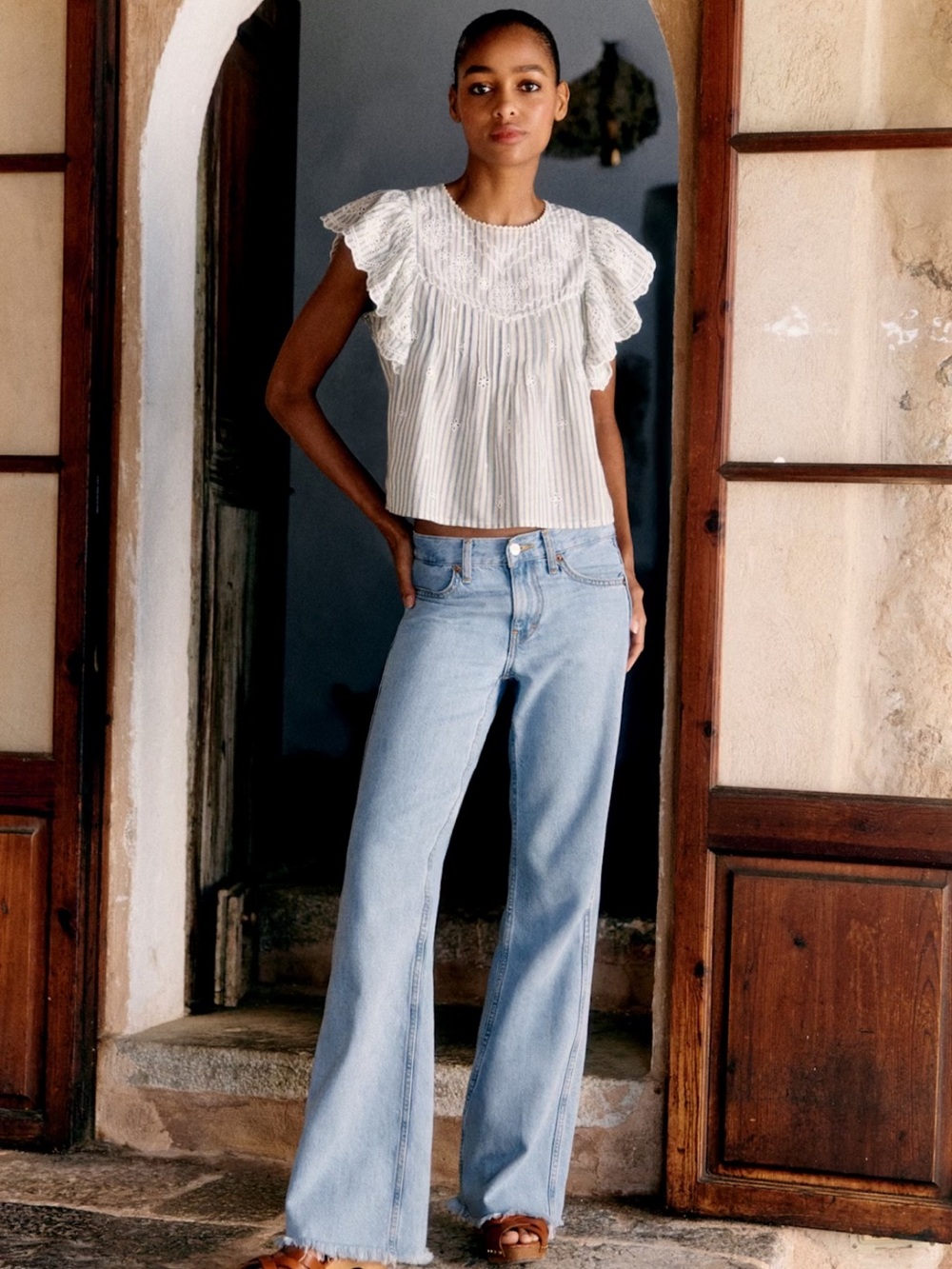 Sezane Azura Blouse - Picture 2 of 6